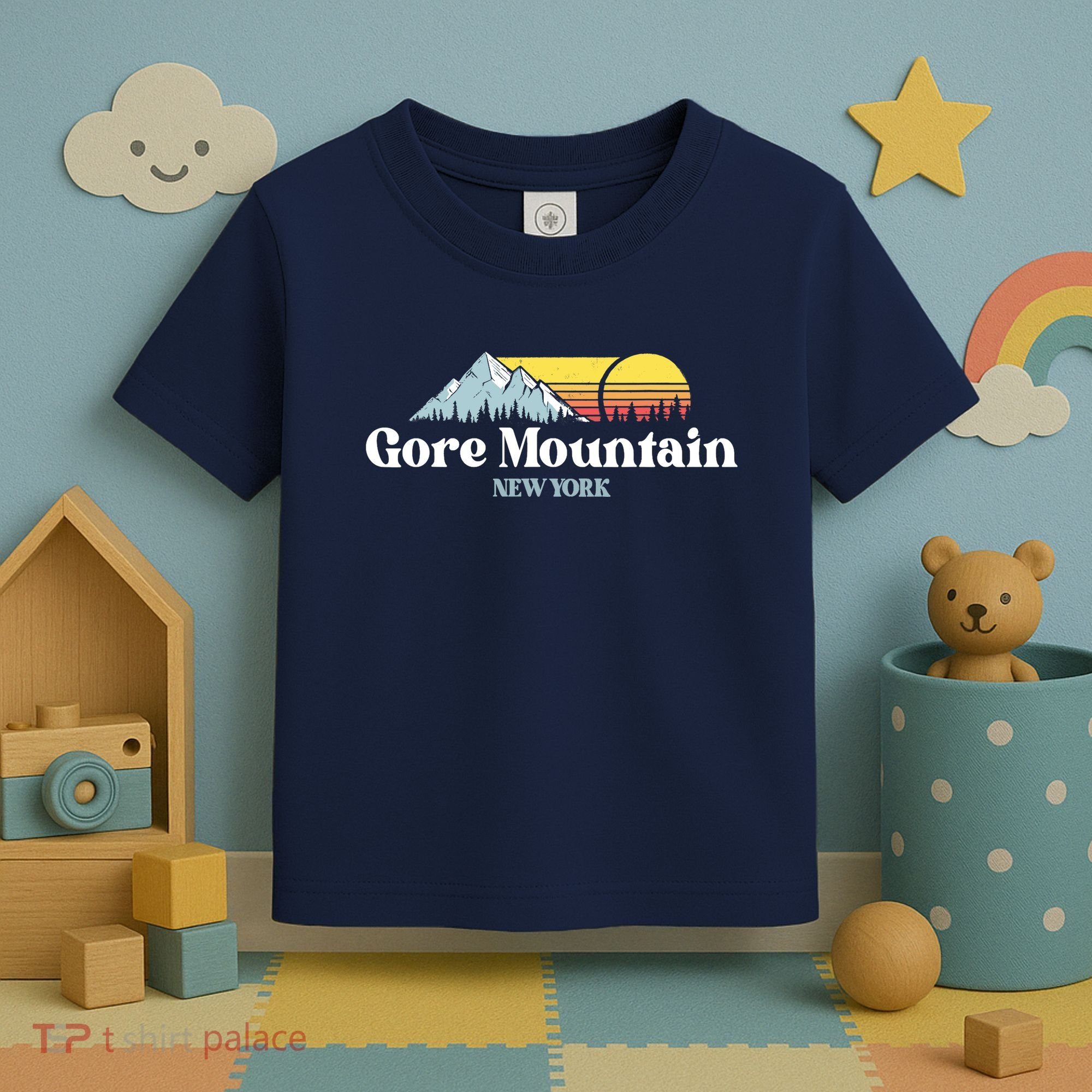 Gore Mountain, NEW YORK, Snow Ski Snowboard Skiing Location Toddler T-Shirt