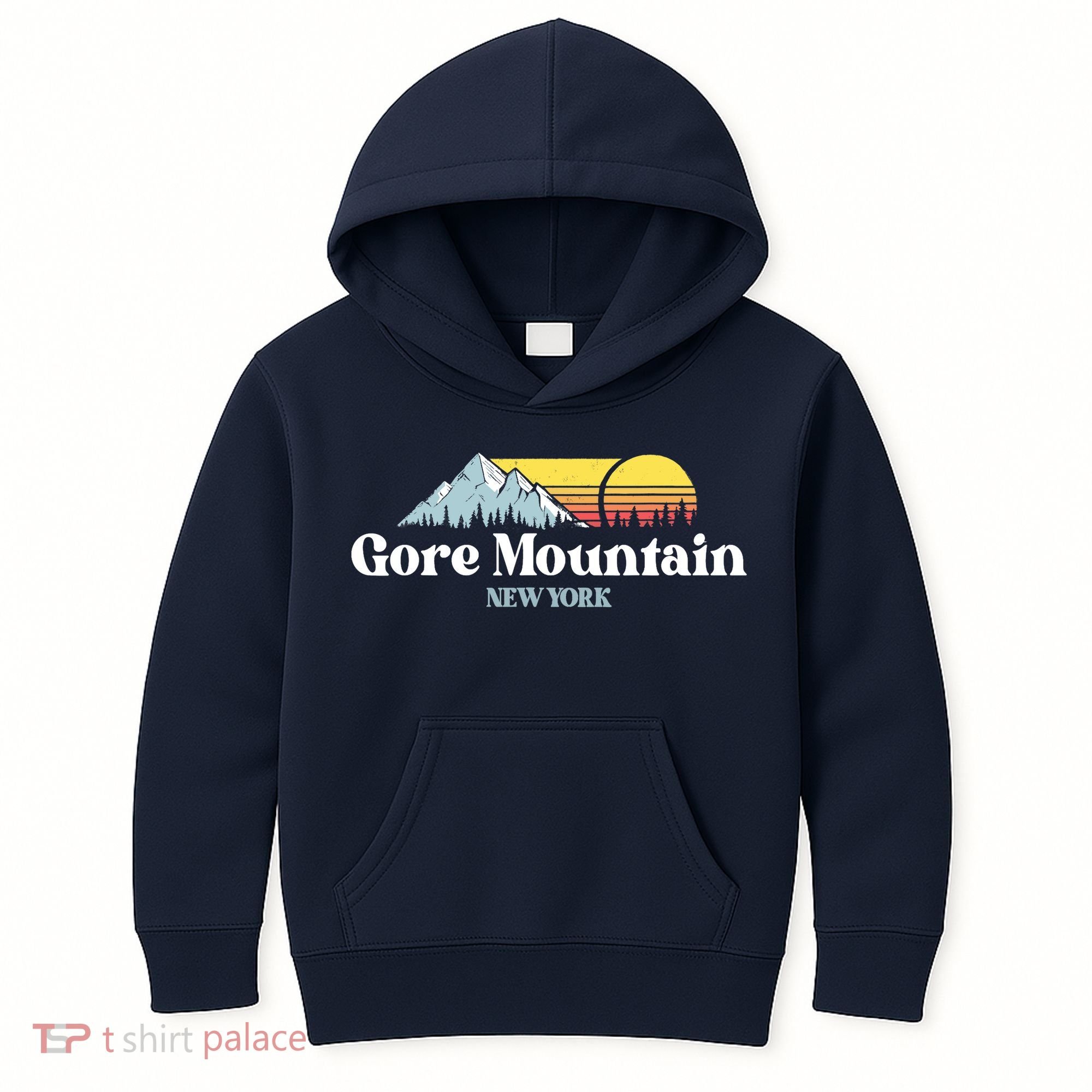 Gore Mountain, NEW YORK, Snow Ski Snowboard Skiing Location Kids Hoodie