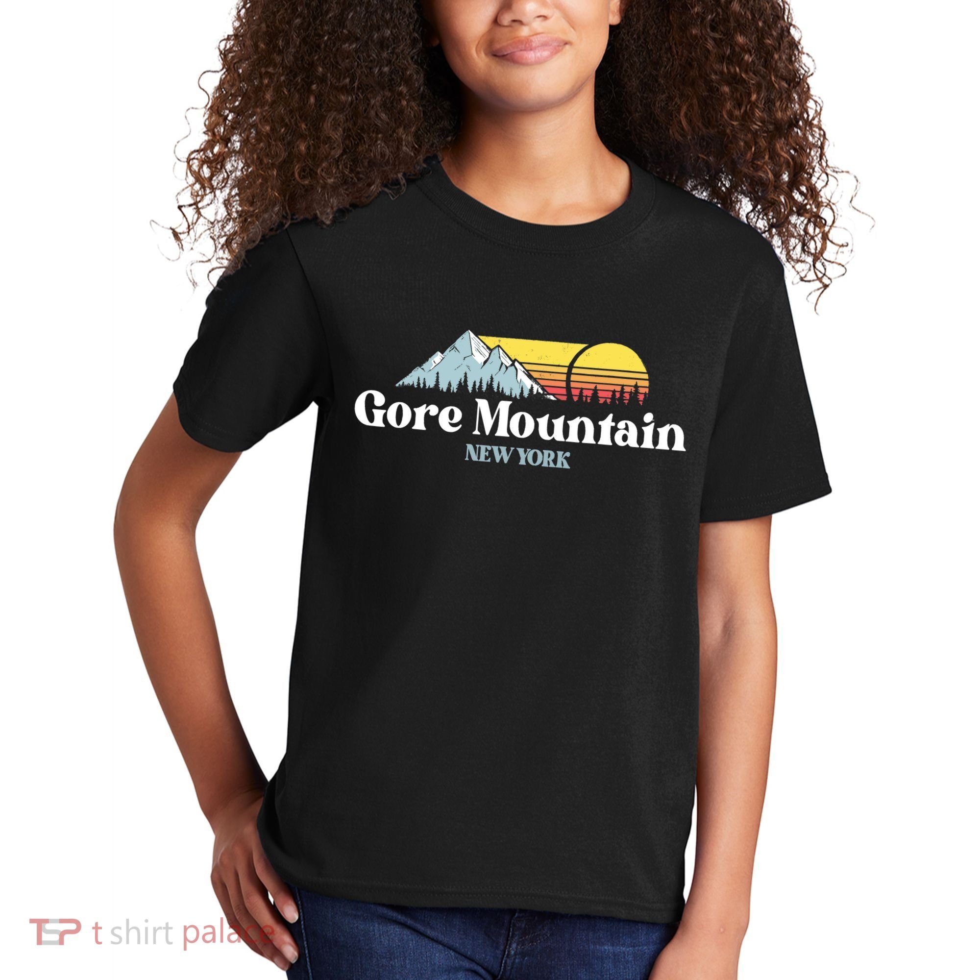 Gore Mountain, NEW YORK, Snow Ski Snowboard Skiing Location Kids T-Shirt