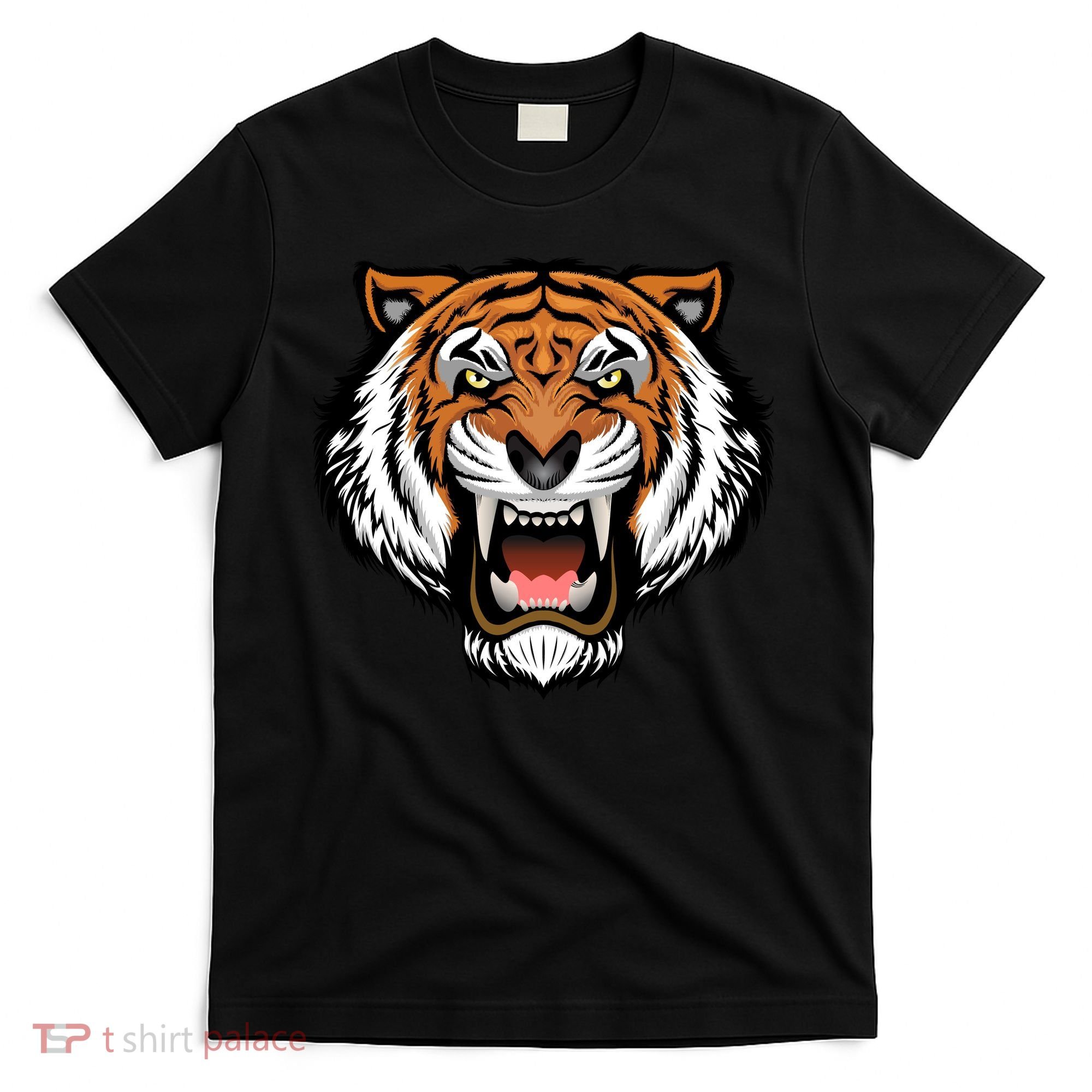 Growling Mouth Open Bengal Tiger T-Shirt