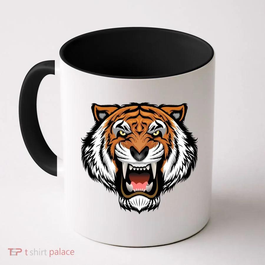 Growling Mouth Open Bengal Tiger Coffee Mug