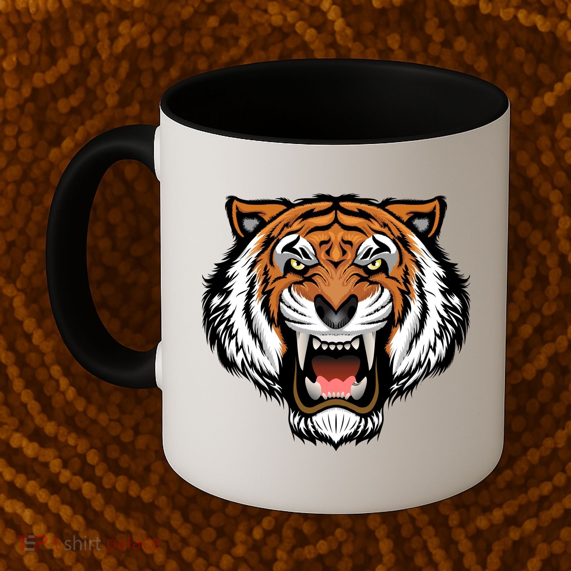 Growling Mouth Open Bengal Tiger Coffee Mug