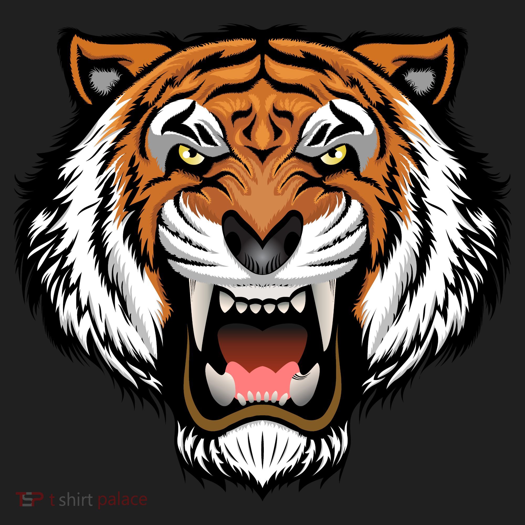 Growling Mouth Open Bengal Tiger Beanie