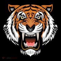 Growling Mouth Open Bengal Tiger Mousepad thumb 1