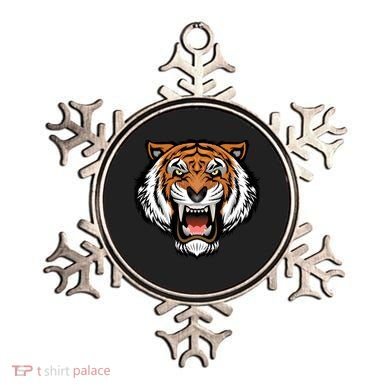 Growling Mouth Open Bengal Tiger Ornament