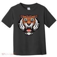 Growling Mouth Open Bengal Tiger Toddler T-Shirt thumb 0