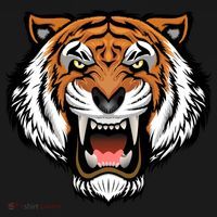 Growling Mouth Open Bengal Tiger Kids Hoodie thumb 5