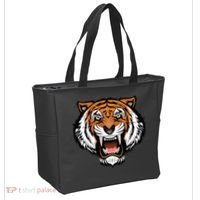 Growling Mouth Open Bengal Tiger Tote Bag thumb 2