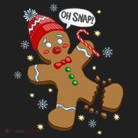 Gingerbread Man Oh Snap Christmas Women's Sweatshirt thumb 2