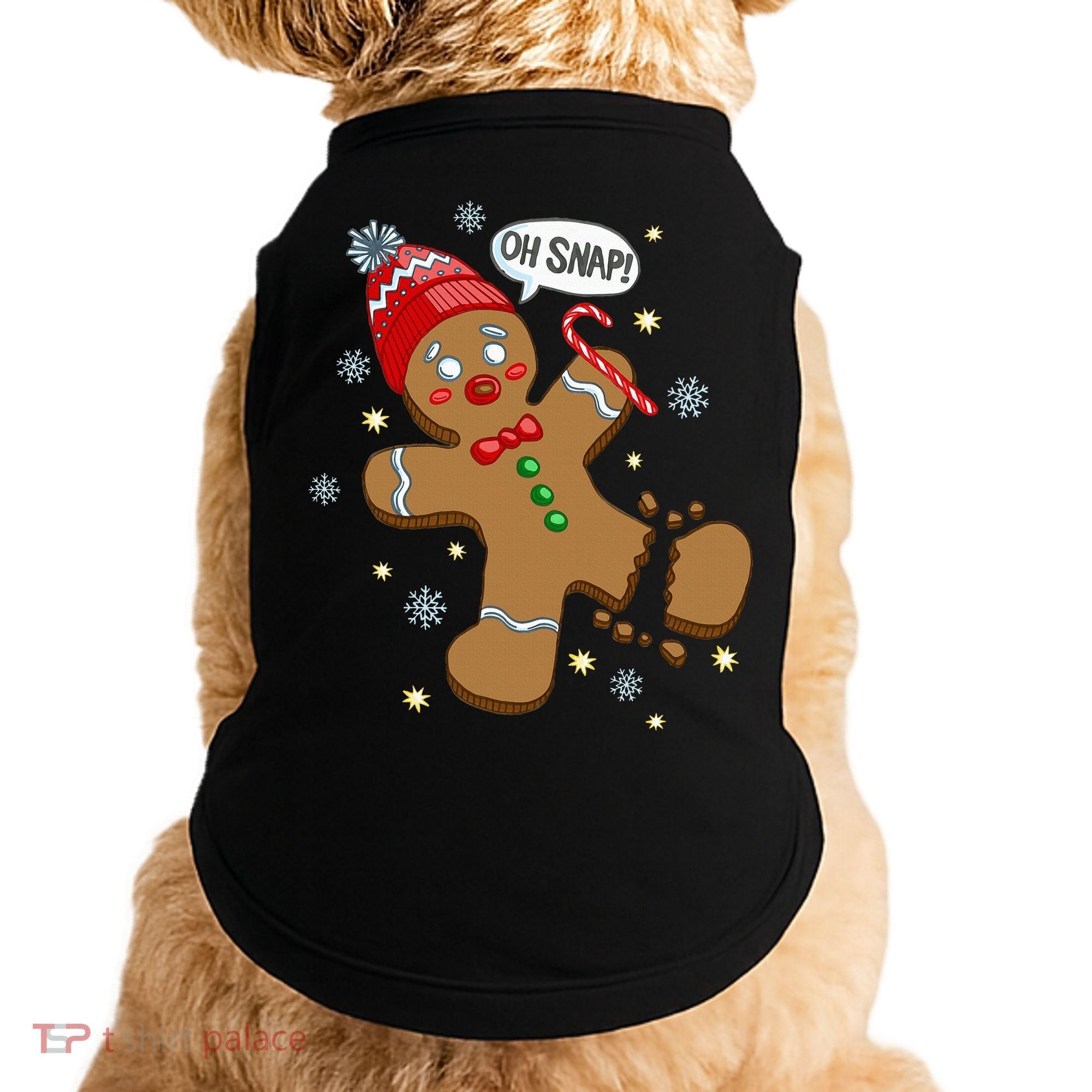 Gingerbread Man Oh Snap Christmas Doggie Tank
