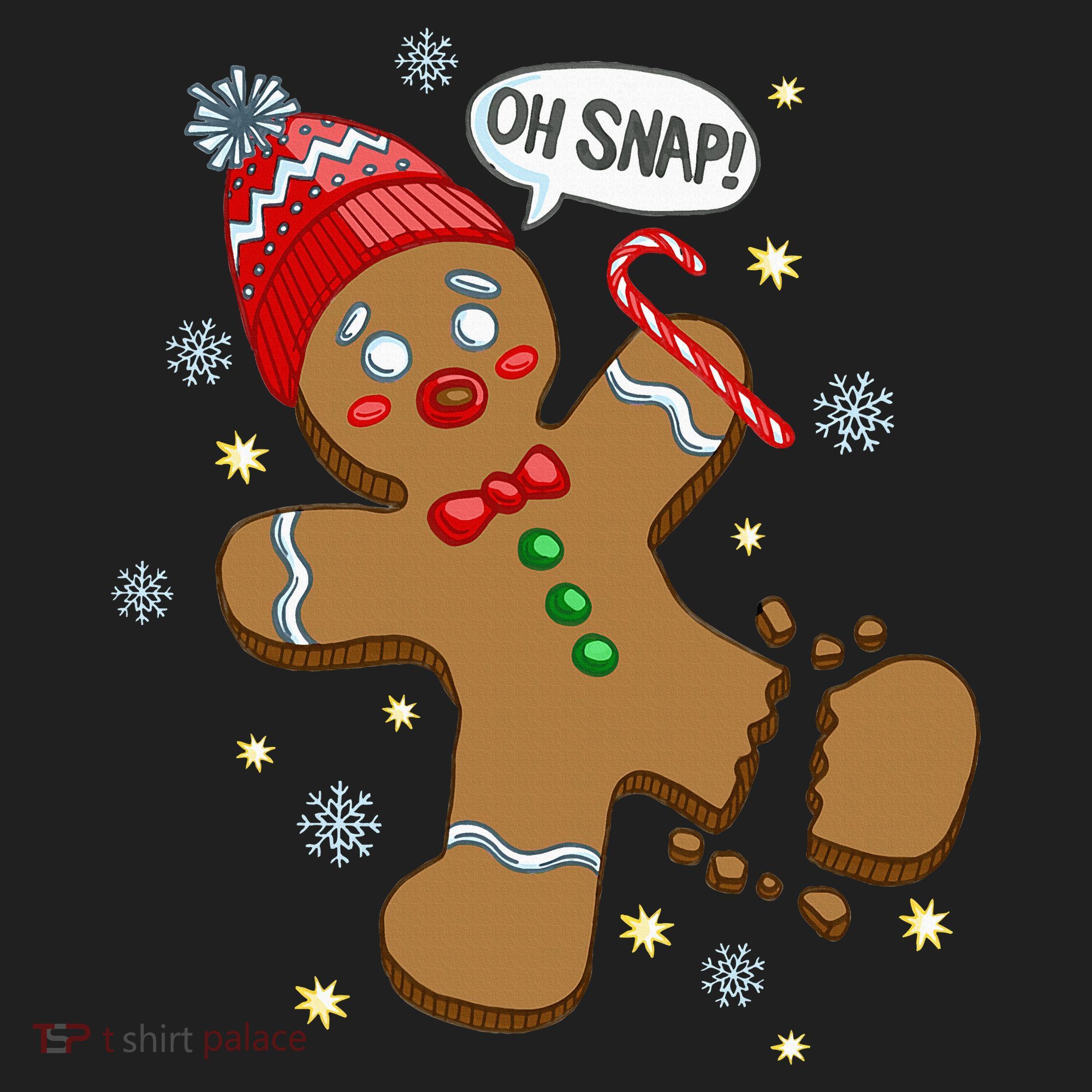 Gingerbread Man Oh Snap Christmas Beanie