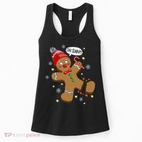 Gingerbread Man Oh Snap Christmas Women's Tank Top thumb 0