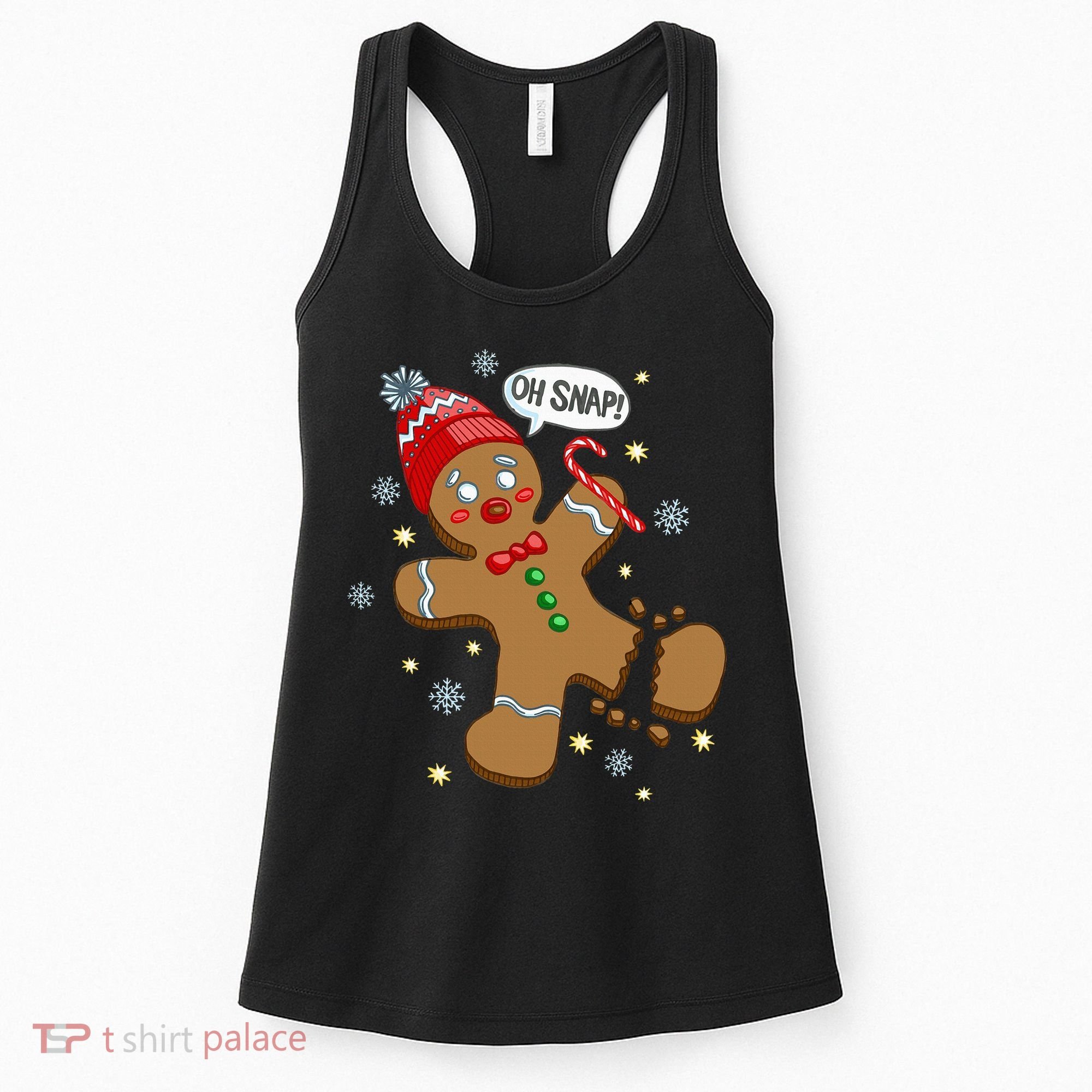 Gingerbread Man Oh Snap Christmas Women's Tank Top