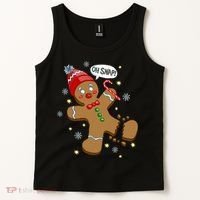 Gingerbread Man Oh Snap Christmas Tank Top thumb 2