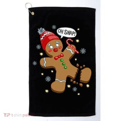 Gingerbread Man Oh Snap Christmas Golf Towel