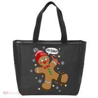 Gingerbread Man Oh Snap Christmas Tote Bag thumb 0