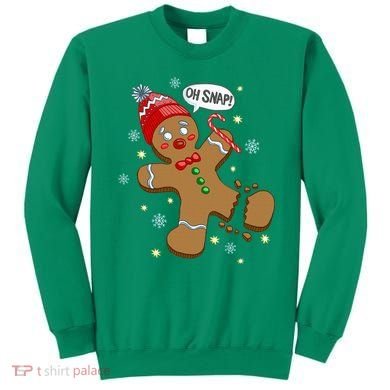 Gingerbread Man Oh Snap Christmas Sweatshirt