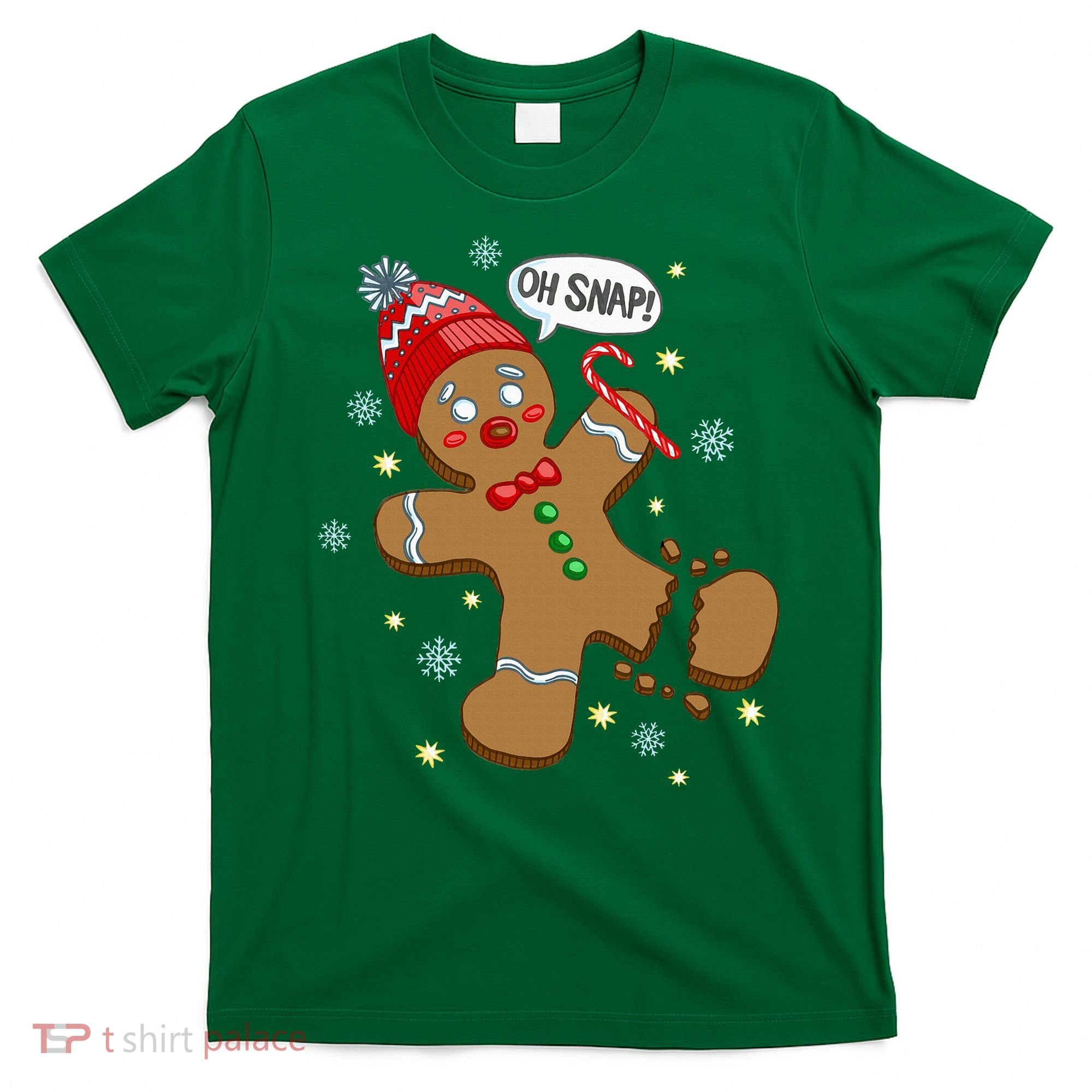 Gingerbread Man Oh Snap Christmas T-Shirt