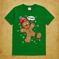 Gingerbread Man Oh Snap Christmas T-Shirt thumb 5