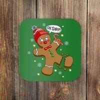 Gingerbread Man Oh Snap Christmas Coaster thumb 0