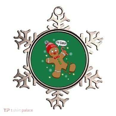 Gingerbread Man Oh Snap Christmas Ornament