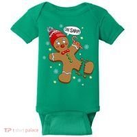 Gingerbread Man Oh Snap Christmas Baby Bodysuit thumb 0