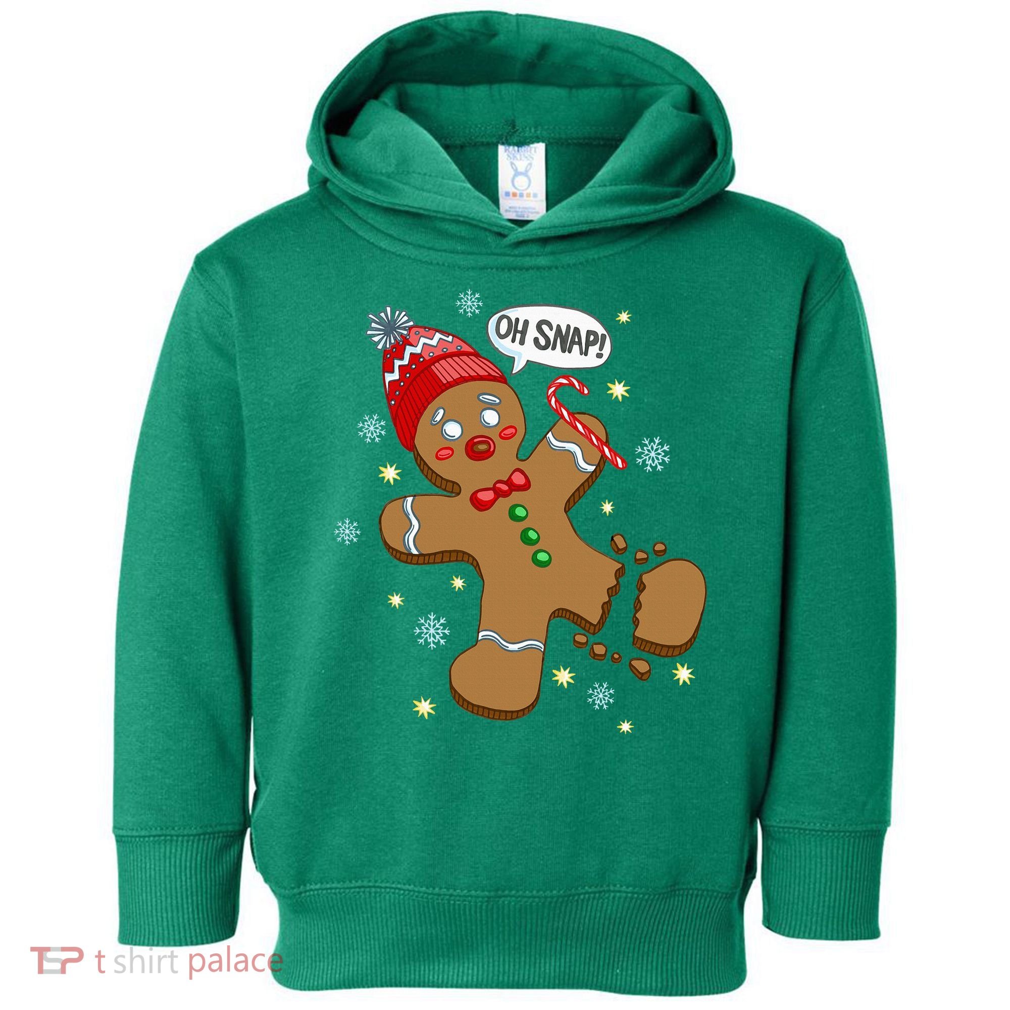 Gingerbread Man Oh Snap Christmas Toddler Hoodie