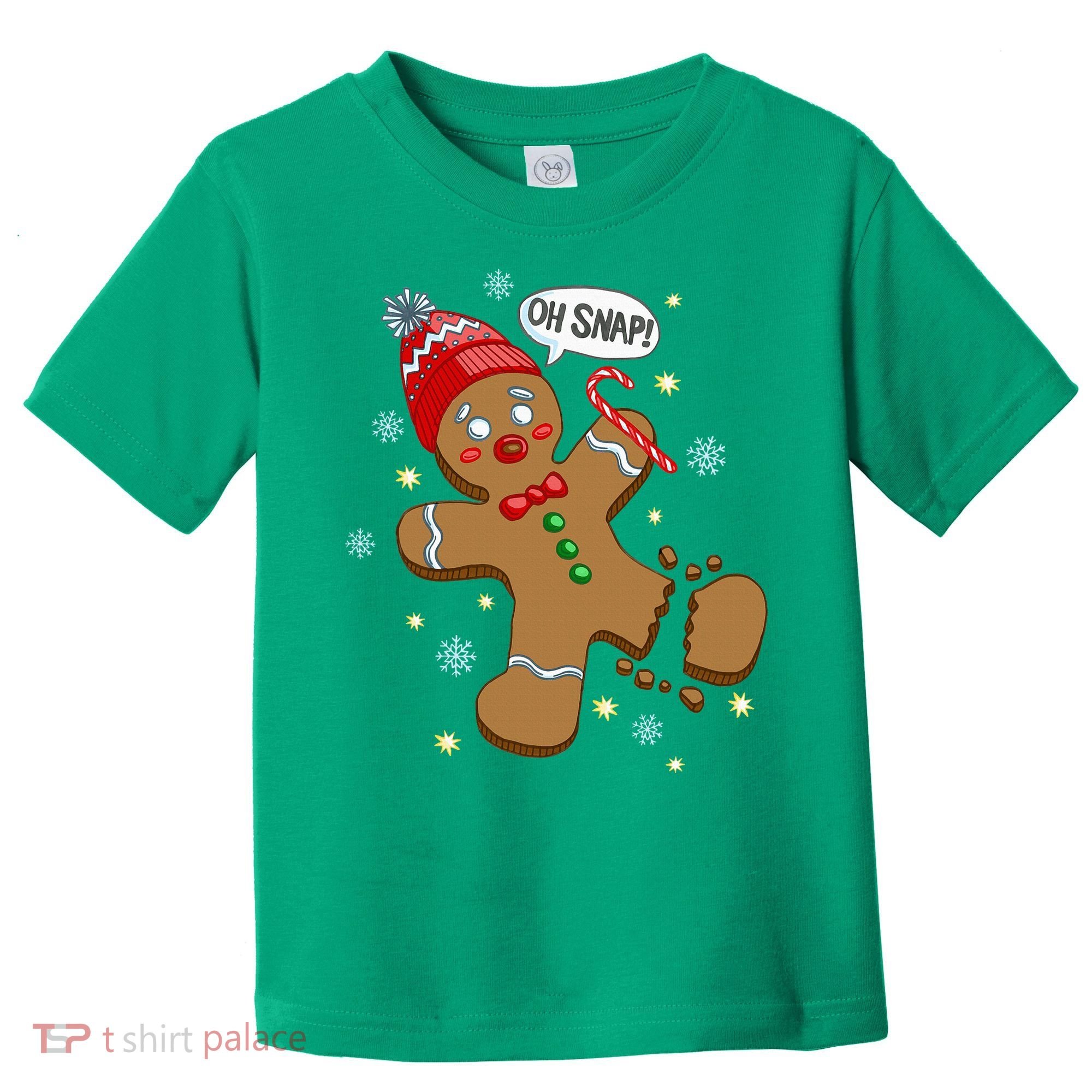 Gingerbread Man Oh Snap Christmas Toddler T-Shirt