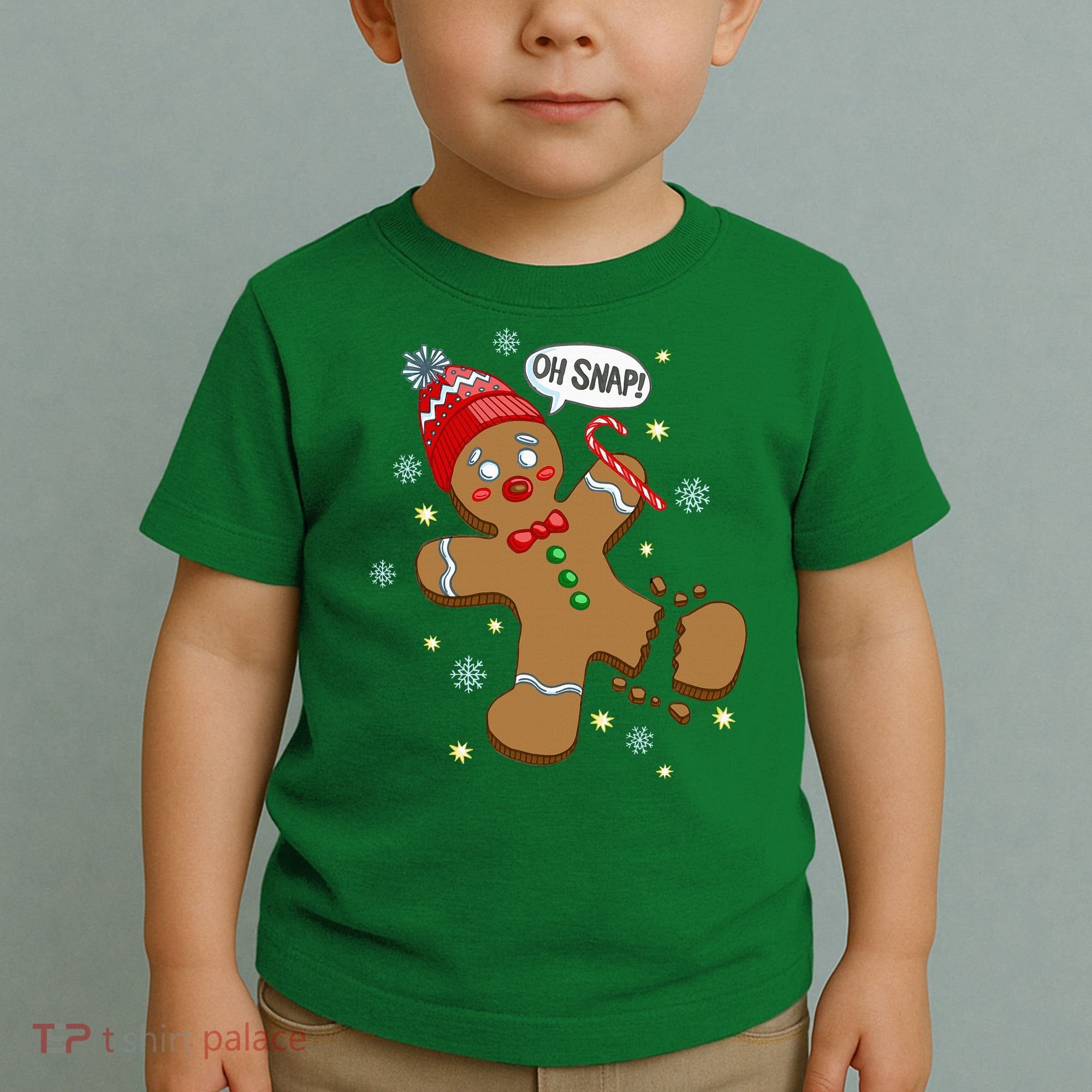 Gingerbread Man Oh Snap Christmas Toddler T-Shirt