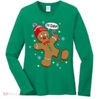 Gingerbread Man Oh Snap Christmas Women's Long Sleeve Shirt thumb 0