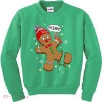 Gingerbread Man Oh Snap Christmas Kids Sweatshirt thumb 0