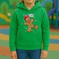 Gingerbread Man Oh Snap Christmas Kids Hoodie thumb 3