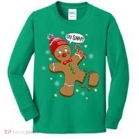 Gingerbread Man Oh Snap Christmas Kids Long Sleeve Shirt thumb 0