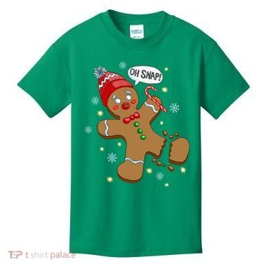 Gingerbread Man Oh Snap Christmas Kids T-Shirt