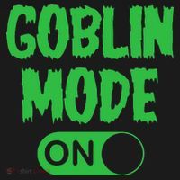 GOBLIN MODE ON funny quotes saying USA-Made Doggie Bandana thumb 2