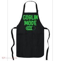 GOBLIN MODE ON funny quotes saying Apron thumb 0