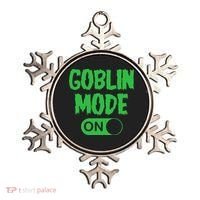 GOBLIN MODE ON funny quotes saying Ornament thumb 0