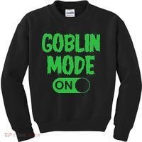 GOBLIN MODE ON funny quotes saying Kids Sweatshirt thumb 0