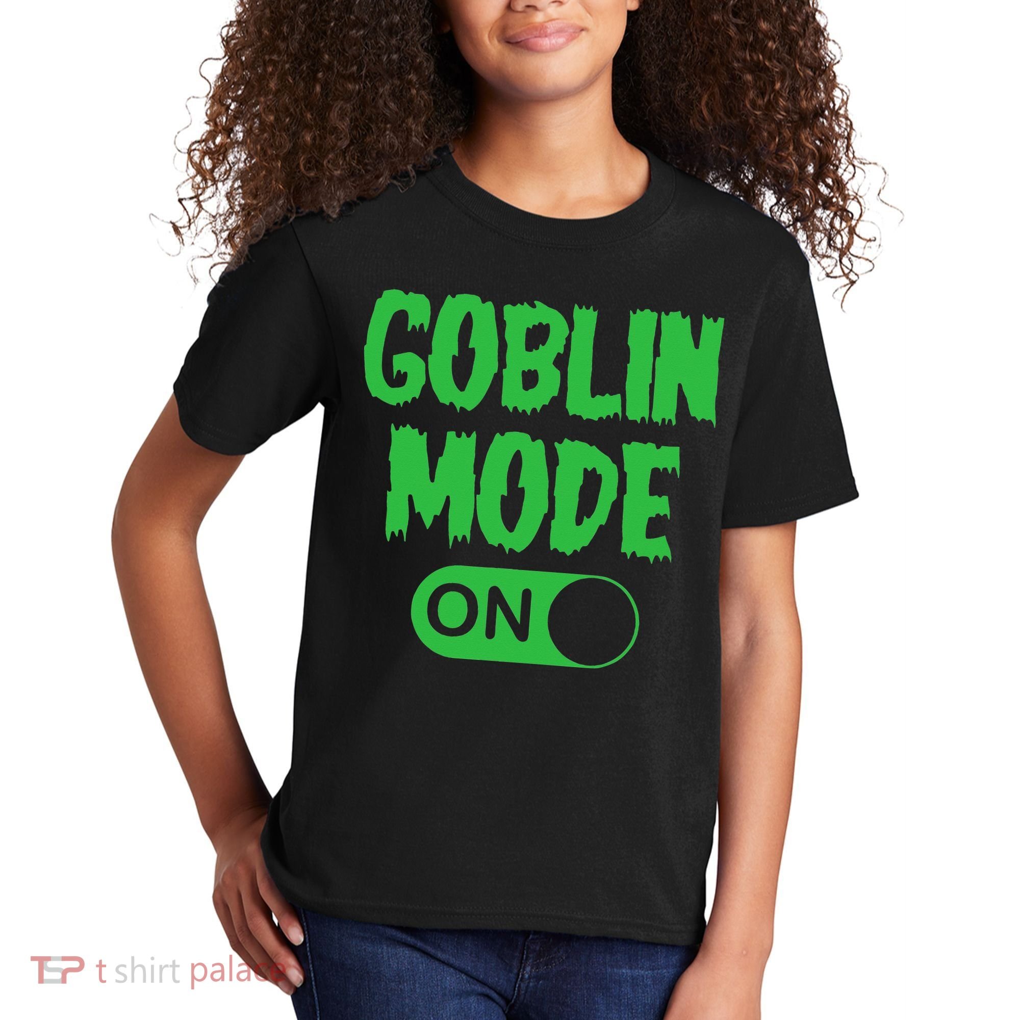 GOBLIN MODE ON funny quotes saying Kids T-Shirt
