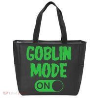 GOBLIN MODE ON funny quotes saying Tote Bag thumb 0
