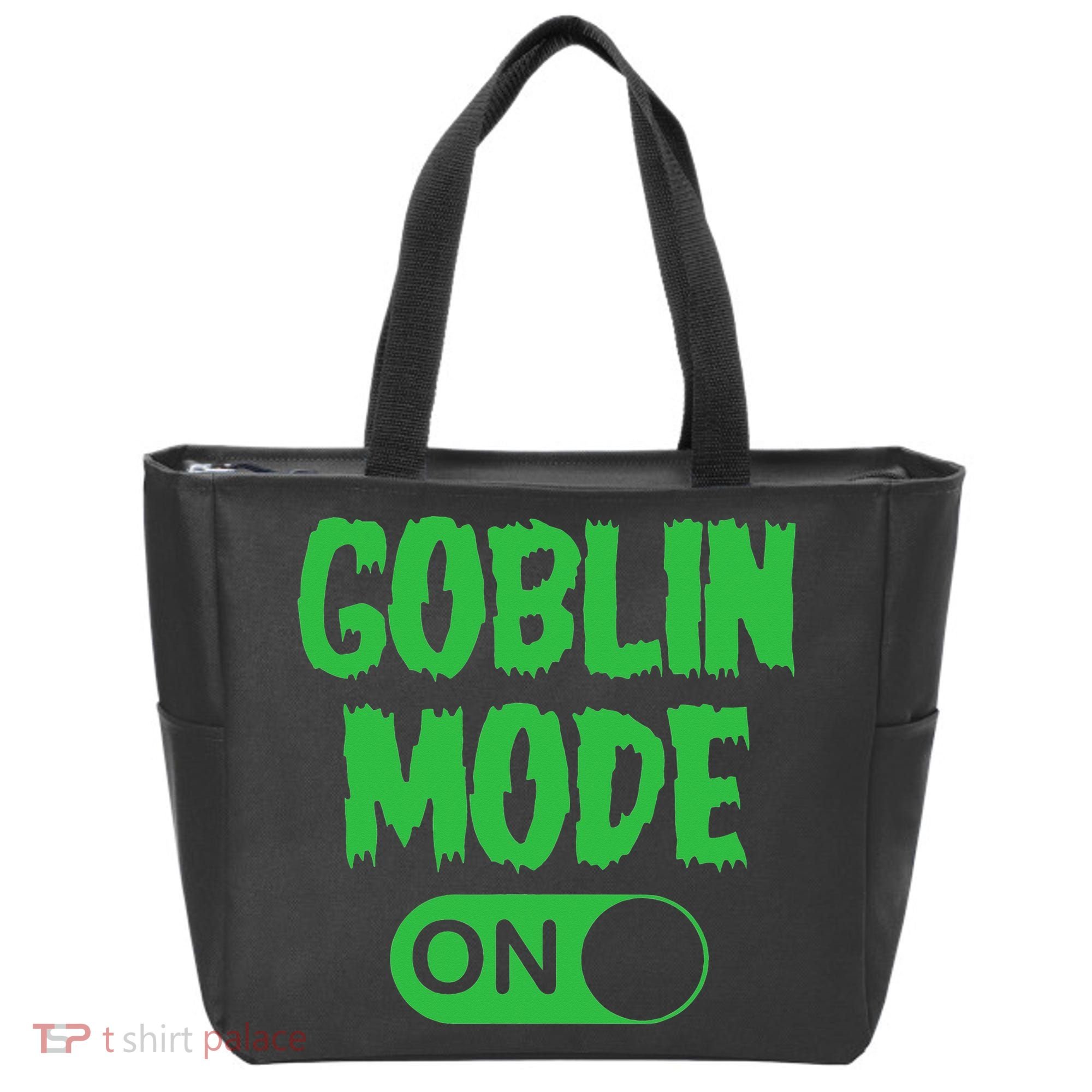 GOBLIN MODE ON funny quotes saying Tote Bag