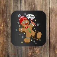 Gingerbread Man Oh Snap Christmas Coaster thumb 0