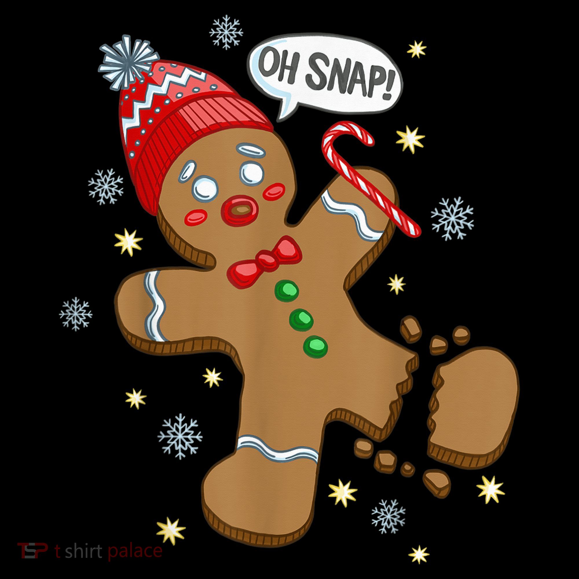 Gingerbread Man Oh Snap Christmas Mousepad