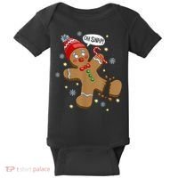 Gingerbread Man Oh Snap Christmas Baby Bodysuit thumb 0
