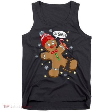 Gingerbread Man Oh Snap Christmas Tank Top