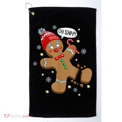 Gingerbread Man Oh Snap Christmas Golf Towel