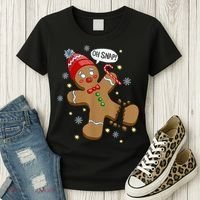 Gingerbread Man Oh Snap Christmas Women's T-Shirt thumb 3