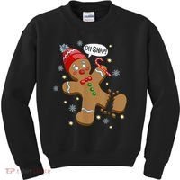 Gingerbread Man Oh Snap Christmas Kids Sweatshirt thumb 0