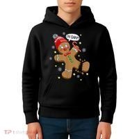 Gingerbread Man Oh Snap Christmas Kids Hoodie thumb 4