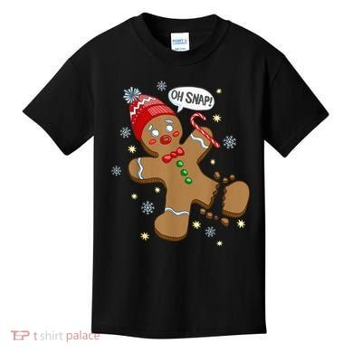 Gingerbread Man Oh Snap Christmas Kids T-Shirt